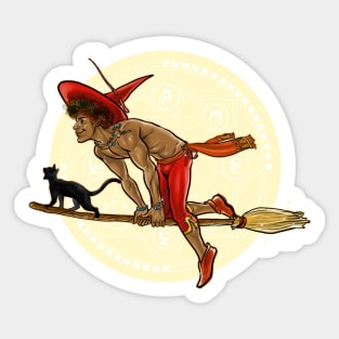 Witch Boy - Red/Ruby Sticker